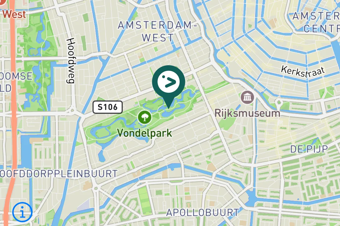 Gespotte Blauwe reiger