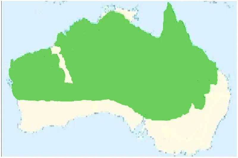 File:Red-browed pardalote (Pardalotus rubricatus) Distibution map.jpg