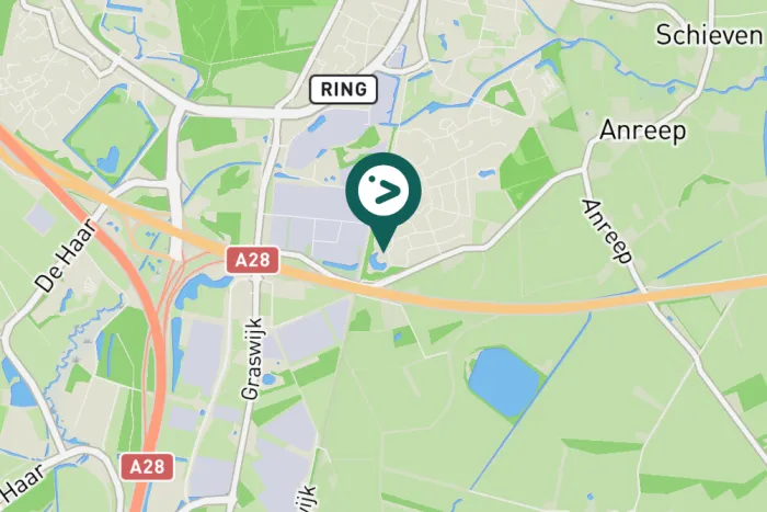 Gespotte Blauwe reiger