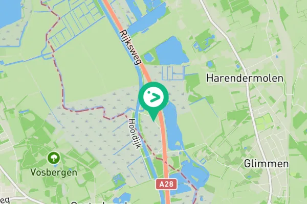 Gespotte Ooievaar