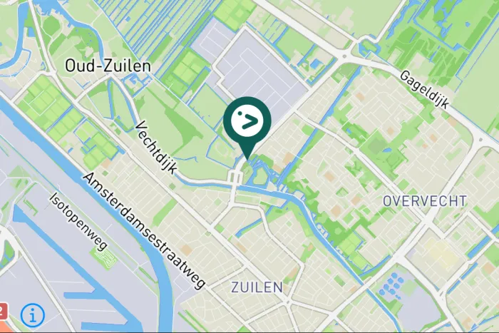 Gespotte Blauwe reiger